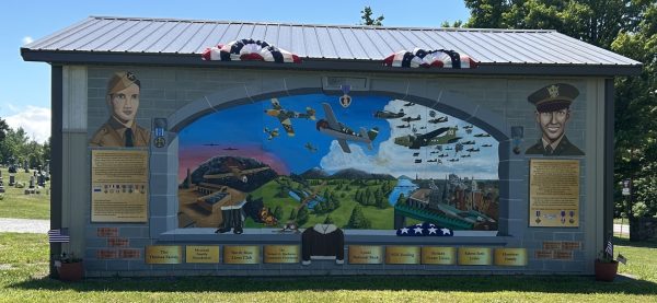 NORTH ROSE WWII MILITARY AVIATION REMEMBRANCE MURAL