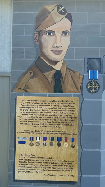 NORTH ROSE WWII MILITARY AVIATION REMEMBRANCE MURAL RIGHT PANEL