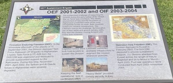 OEF 2001-2002 AND OIF 2003-2004 WAR MEMORIAL PANEL