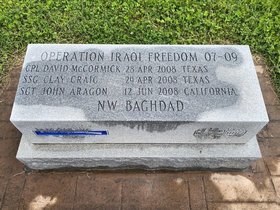 OPERATION IRAQI FREEDOM 07-09 WAR MEMORIAL