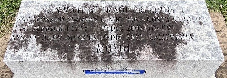 OPERATION IRAQI FREEDOM 1 WAR MEMORIAL