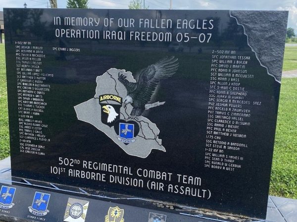 OUR FALLEN EAGLES OPERATION IRAQI FREEDOM 05-07 WAR MEMORIAL