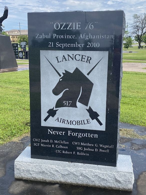 “OZZIE 76” LANCER AIRMOBILE WAR MEMORIAL
