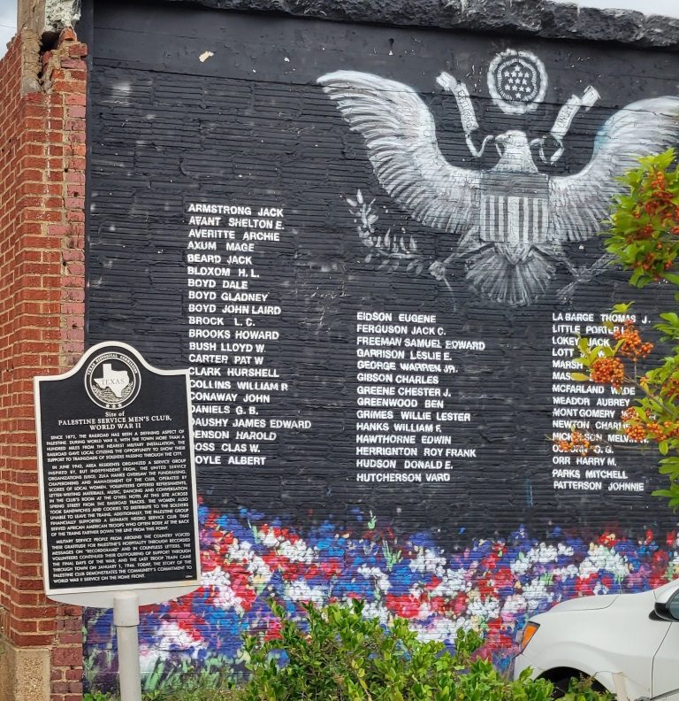 PALESTINE WORLD WAR II MEMORIAL MURAL