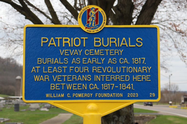 PATRIOT BURIALS VEVAY CEMETERY MEMORIAL MARKER