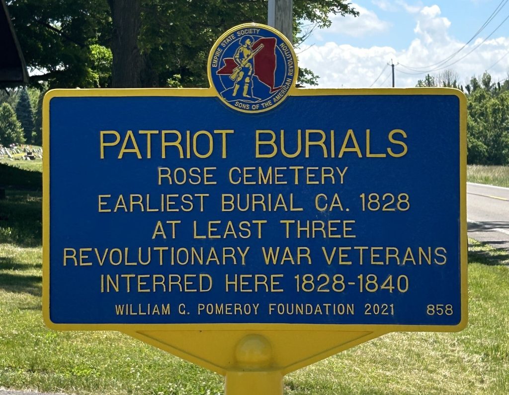 PATRIOTS BURIALS REVOLUTIONARY WAR VETERANS MEMORIAL MARKER