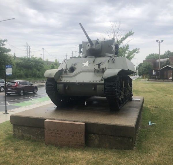 PAUL REVERE POST 623 AMERICAN LEGION ALL VETERANS MEMORIAL TANK