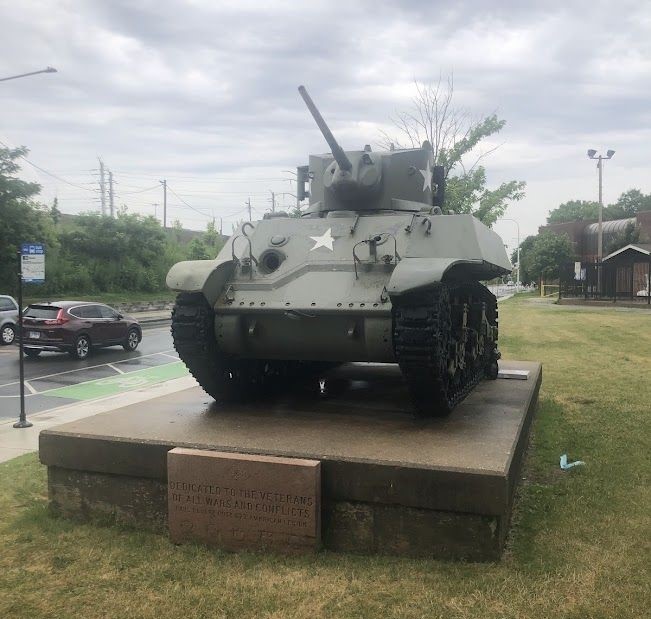 PAUL REVERE POST 623 AMERICAN LEGION ALL VETERANS MEMORIAL TANK