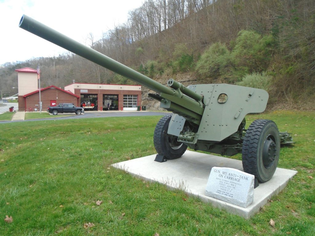 PIKEVILLE GUN, M5 ANTI-TANK ON CARRIAGE MEMORIAL