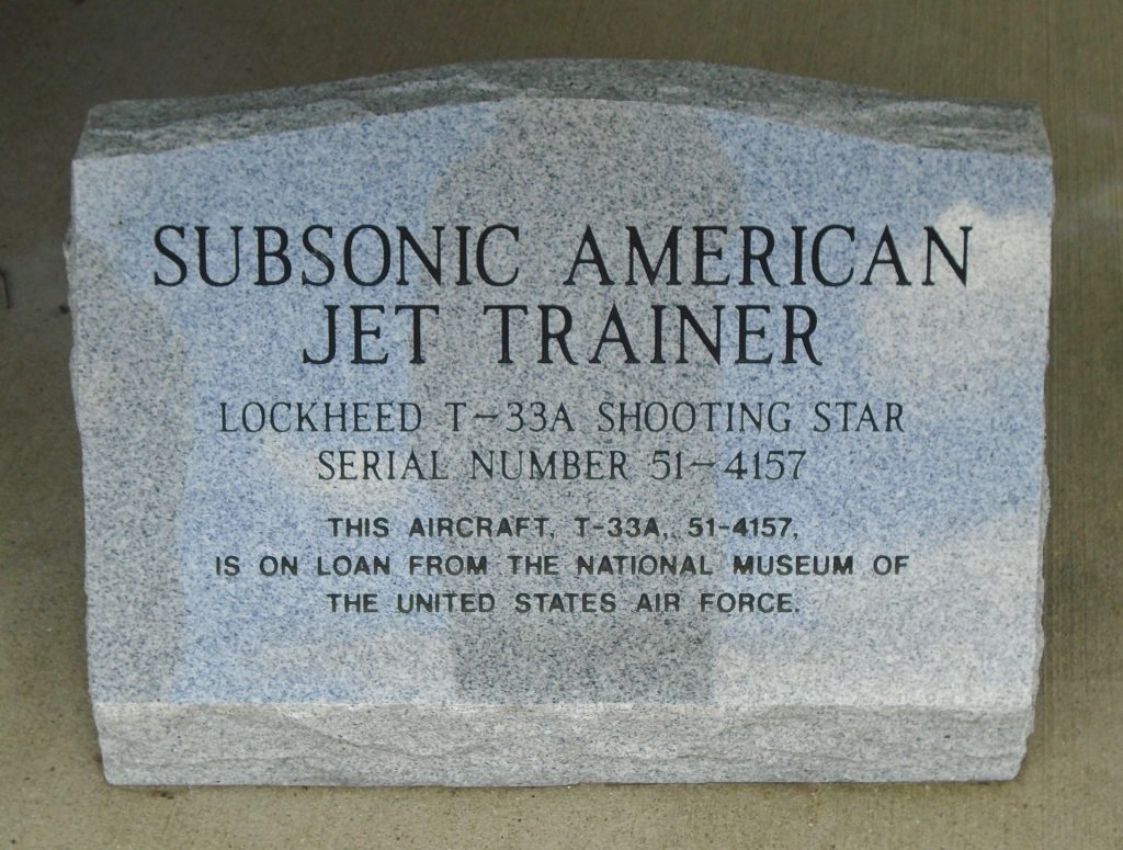 PIKEVILLE SUBSONIC AMERICAN JET TRAINER MEMORIAL STONE