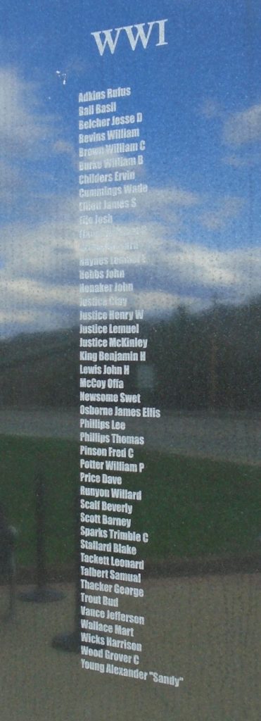 PIKEVILLE WAR VETERANS MEMORIAL PLAQUE A