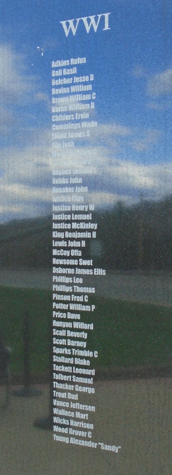 PIKEVILLE WAR VETERANS MEMORIAL PLAQUE A