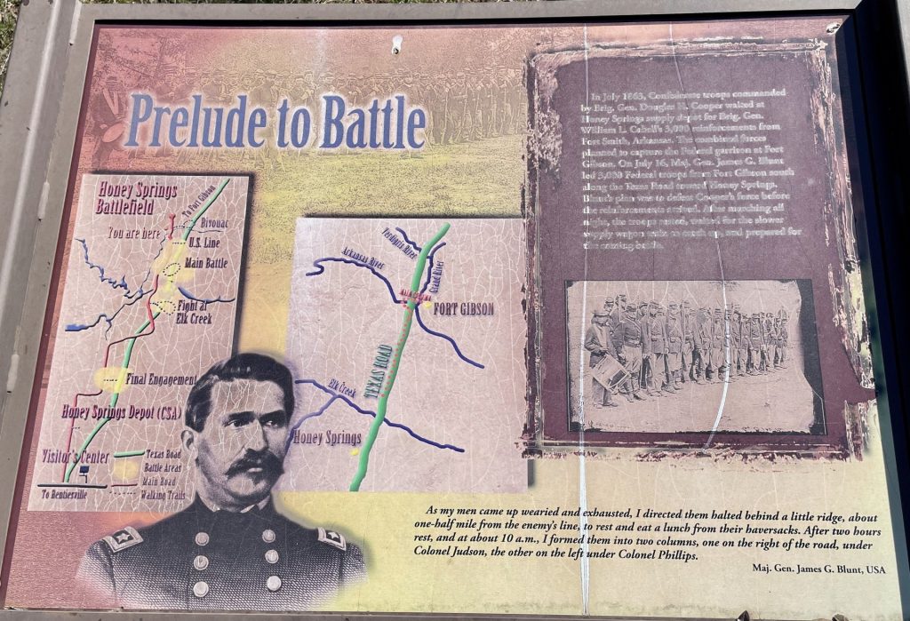 RELUDE TO BATTLE HONEY SPRINGS WAR MEMORIAL PANEL