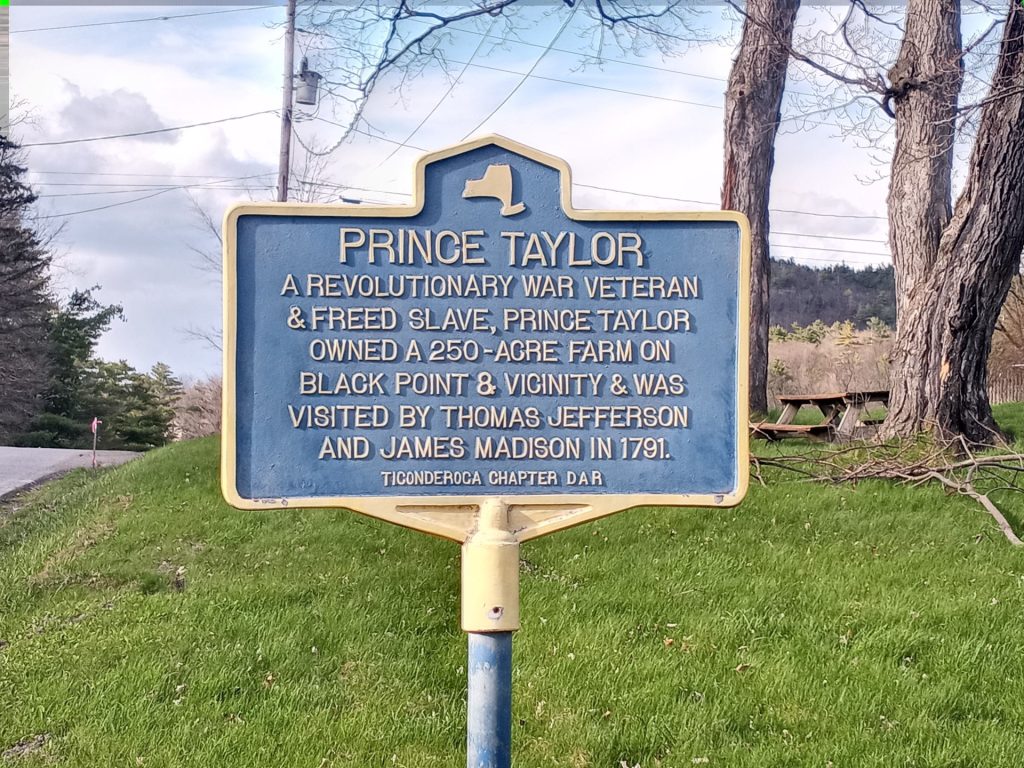 PRINCE TAYLOR REVOLUTIONARY WAR VETERANS MEMORIAL MARKER
