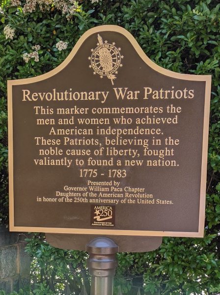 REVOLUTIONARY WAR PATRIOTS MEMORIAL MARKER BEL AIR
