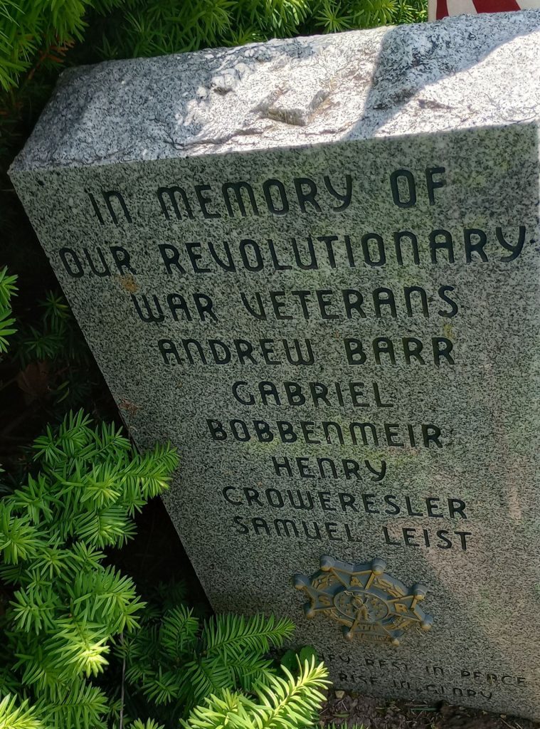 REVOLUTIONARY WAR VETERANS MEMORIAL