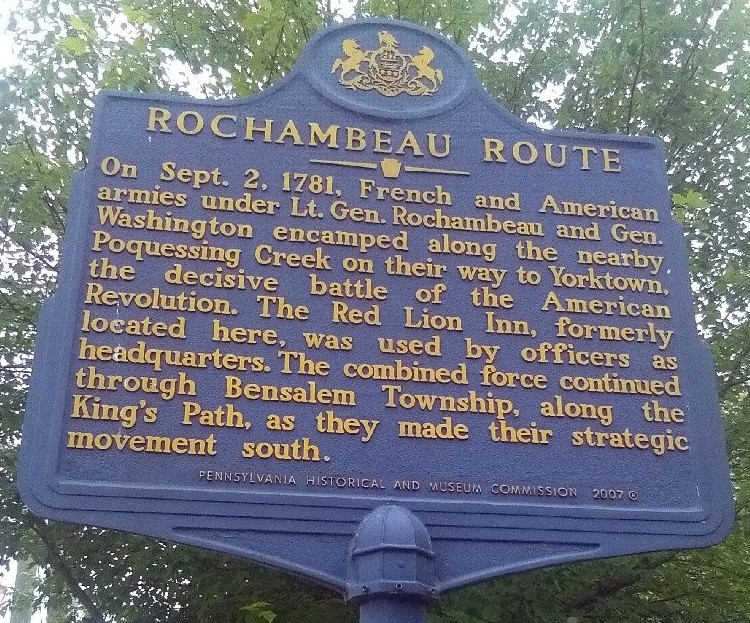 ROCHAMBEAU ROUTE WAR MEMORIAL MARKER III
