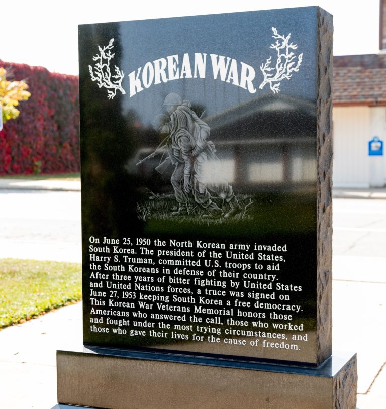 ROGERS CITY KOREAN WAR MEMORIAL BACK
