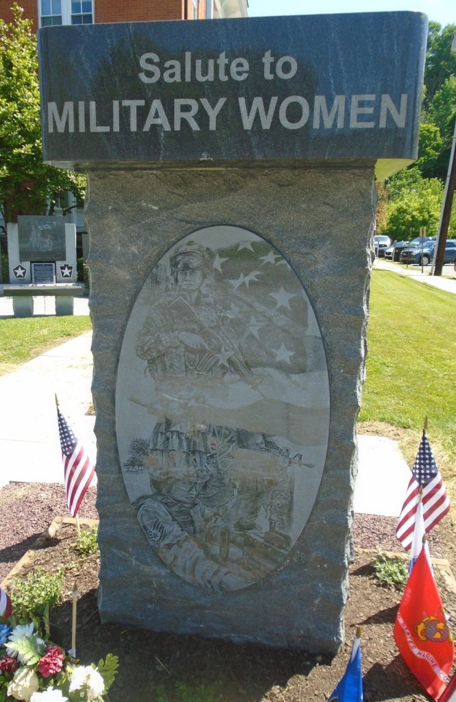 SALUTE TO MILITARY WOMEN WAR MEMORIAL BACK