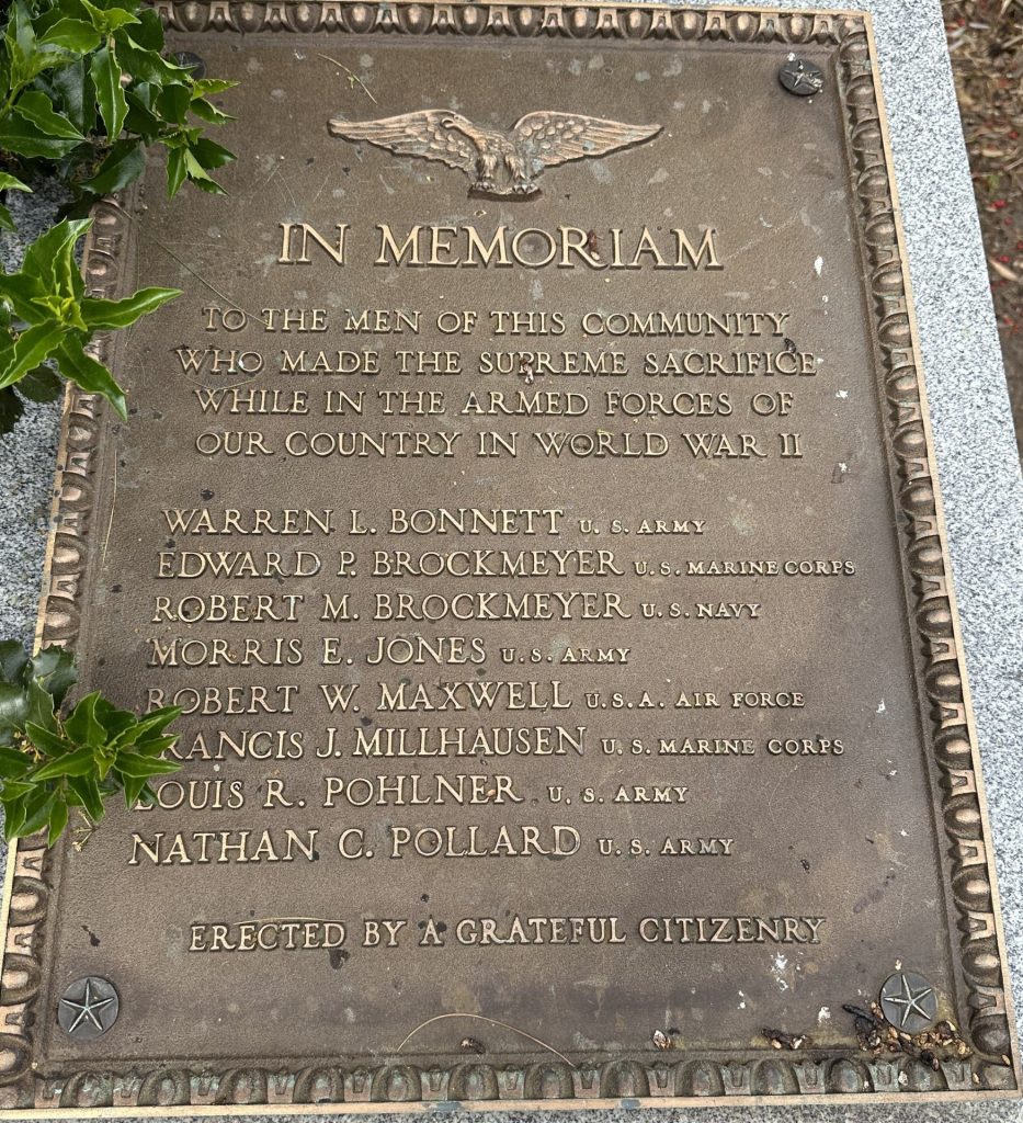 SEVERNA PARK IN MEMORIAM PLAQUE