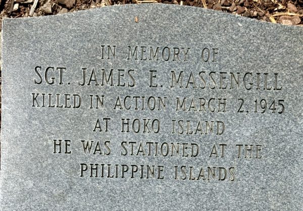 SGT. JAMES E. MASSENGILL WAR MEMORIAL STONE