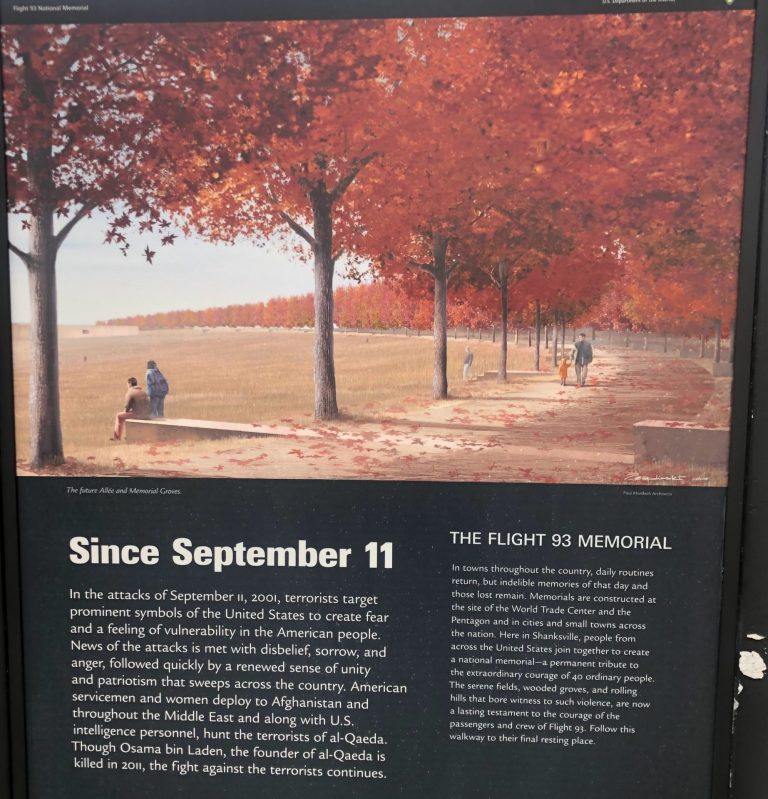 SINCE SEPTEMBER 11 MEMORIAL MARKER