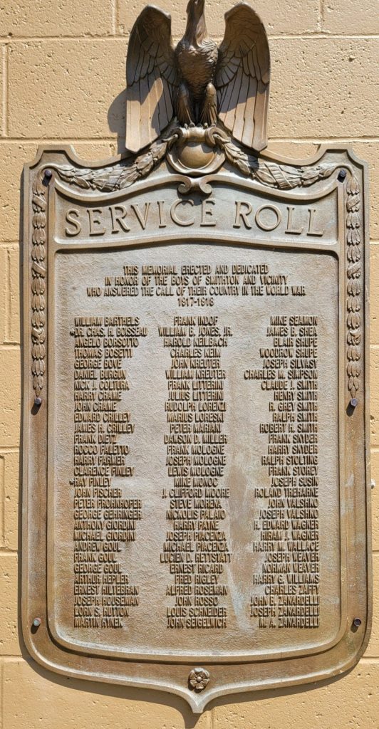 SMITHTON AND VICINITY WORLD WAR VETERANS SERVICE ROLL MEMORIAL