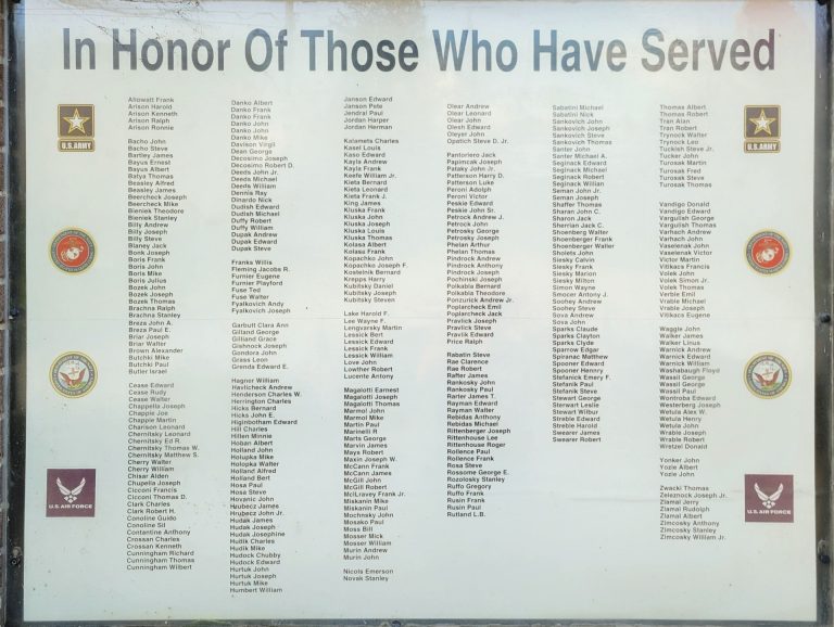 SMOCK HONOR ROLL MEMORIAL PLAQUE