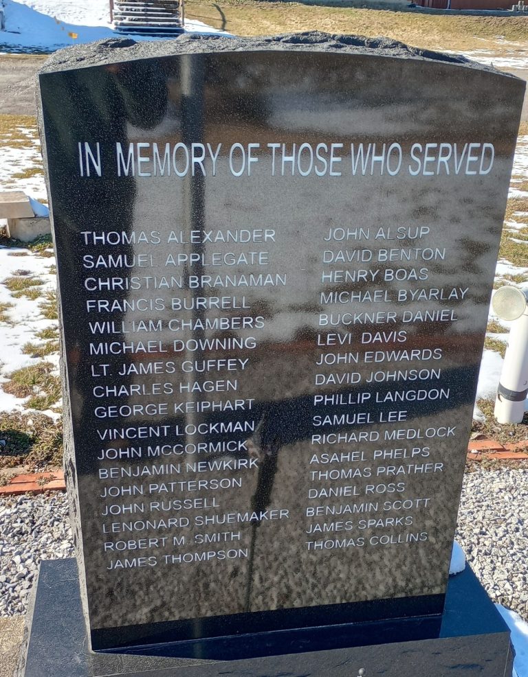 SONS OF THE AMERICAN REVOLUTION MEMORIAL BACK