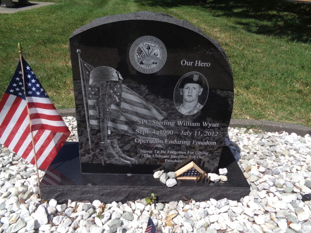 SPC STERLING WILLIAM WYATT WAR MEMORIAL