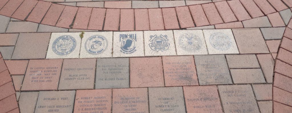 SPENCER WAR VETERANS MEMORIAL PAVERS SECTION B