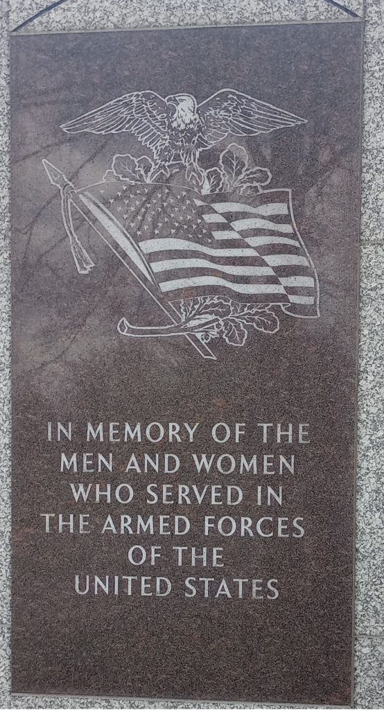 SPENCERVILLE VETERANS MEMORIAL PLAQUE