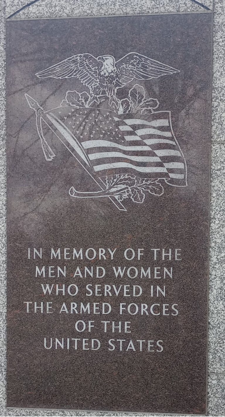 SPENCERVILLE VETERANS MEMORIAL PLAQUE