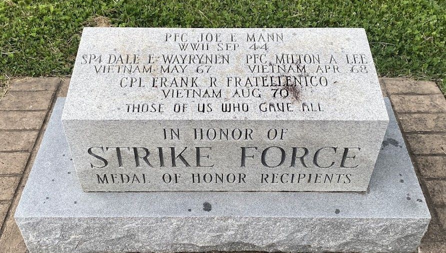 STRIKE FORCE MEDAL OF HONOR RECIPIENTS WAR MEMORIAL