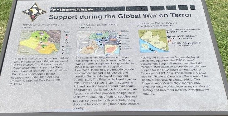 SUPPORT DURING THE GLOBAL WAR ON TERROR MEMORIAL PANEL