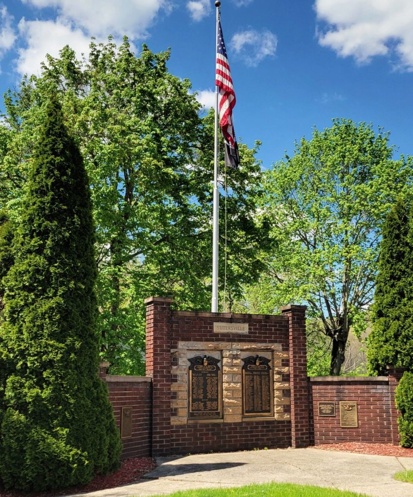 SUTERSVILLE WAR VETERANS MEMORIAL