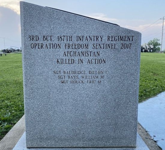 TASK FORCE “RAKKASAN” OPERATION ENDURING FREEDOM WAR MEMORIAL SIDE B