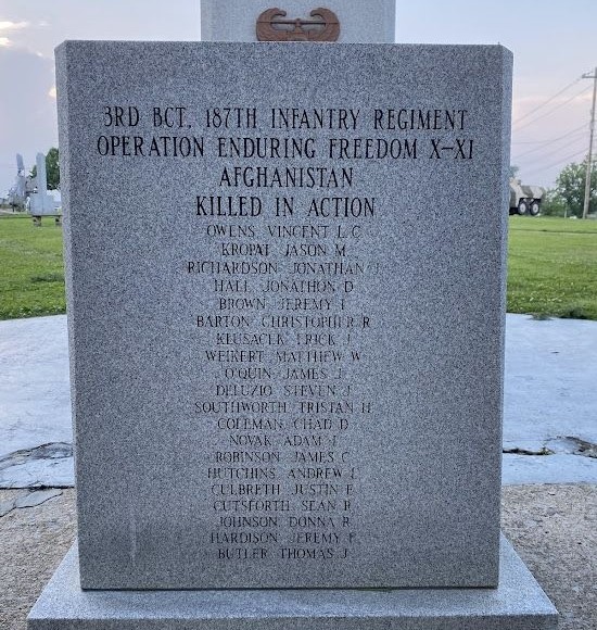 TASK FORCE “RAKKASAN” OPERATION IRAQI FREEDOM WAR MEMORIAL SIDE C