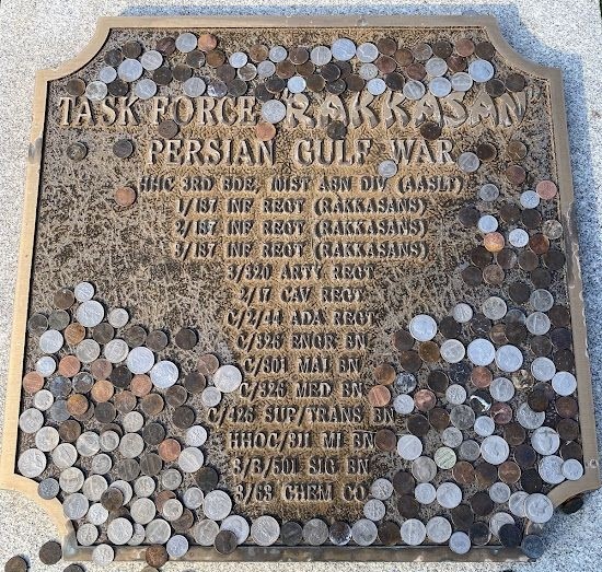 TASK FORCE “RAKKASAN” PERSIAN GULF WAR MEMORIAL PLAQUE