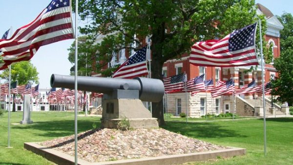 TECUMSEH U.S.S. MAINE WAR MEMORIAL CANNON