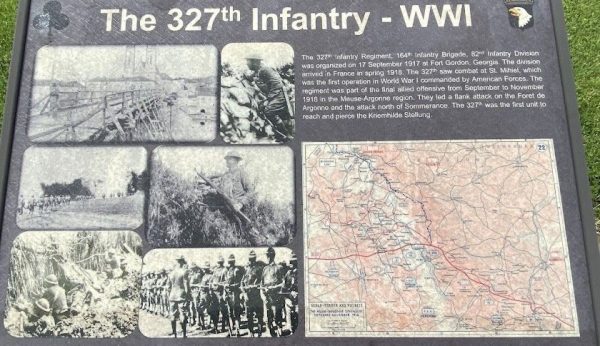 THE 327TH INFANTRY-WWI MEMORIAL PANEL