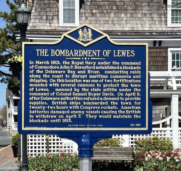 THE BOMBARDMENT OF LEWES WAR MEMORIAL MARKER LEWES