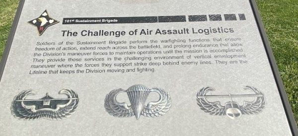 THE CHALLENGE OF AIR ASSAULT LOGISTICS MEMORIAL PANEL