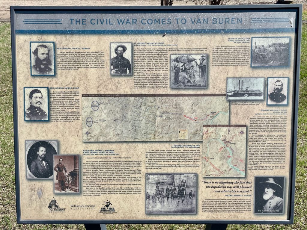THE CIVIL WAR COMES TO VAN BUREN MEMORIAL PANEL