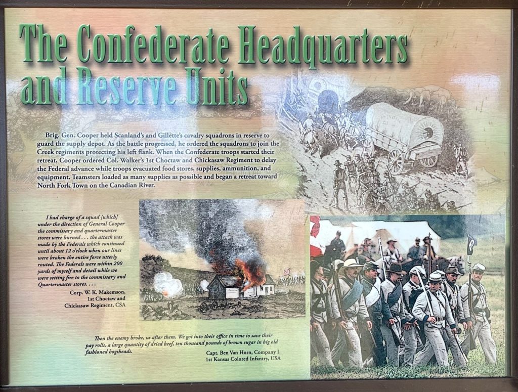 THE CONFEDERATE HEADQUARTERS AND RESERVE UNIT MEMORIAL PANEL