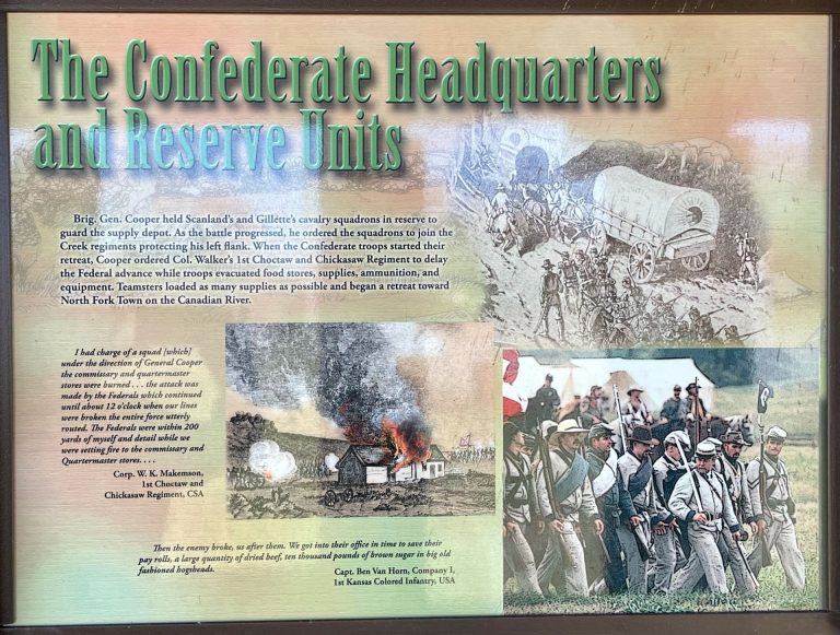 THE CONFEDERATE HEADQUARTERS AND RESERVE UNIT MEMORIAL PANEL