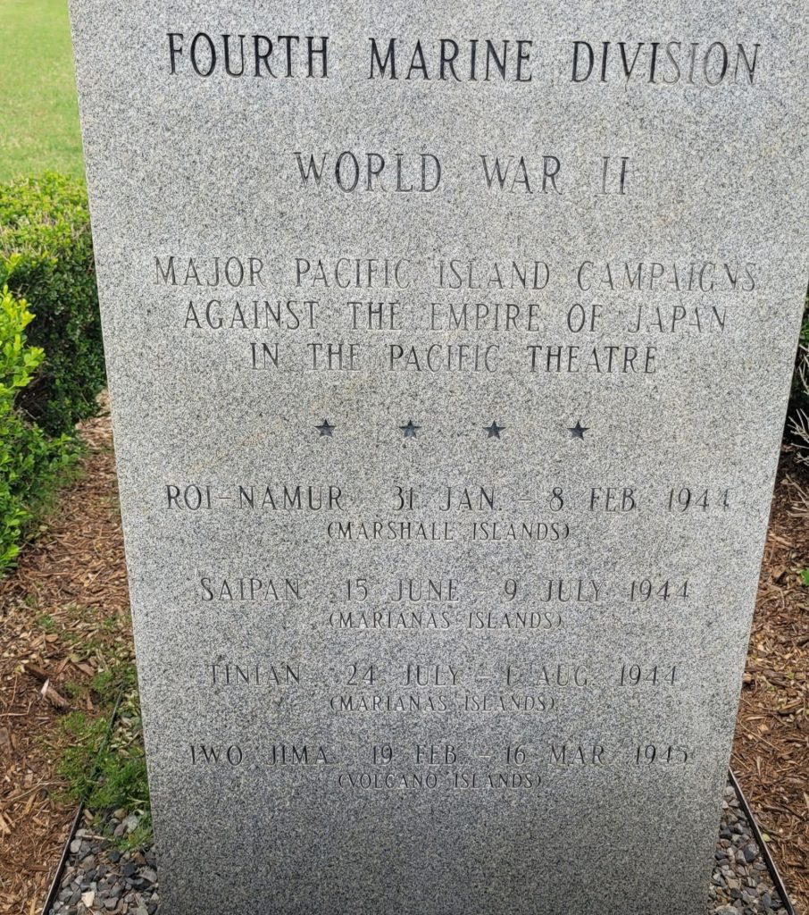“THE FIGHTING FOURTH” WAR MEMORIAL SIDE C