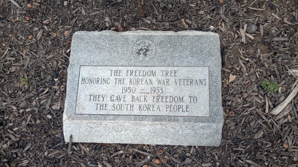 THE FREEDOM TREE KOREAN WAR VETERANS MEMORIAL STONE