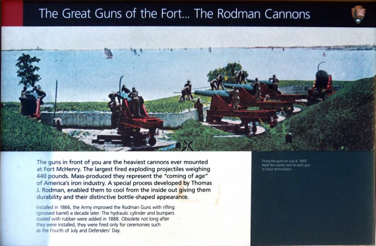 THE GREAT GUNS OF THE FORT WAR MEMORIAL PANEL