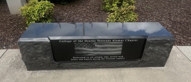 THE MISSOURI VIETNAM VETERANS MEMORIAL BENCH A